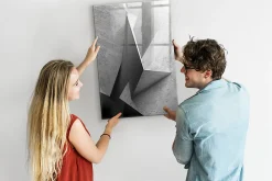 Wallfluent Tableau Magnétique 60x90 cm Abstraction géométrique Marqueur noir Mémos & Organisation* Pêle-Mêle Et Pense Bête