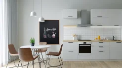 New ALLboards Tableau noir à craie 100x80 cm avec cadre en bois ECO