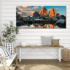 Clearance Ceanothe Tableau sur verre synthétique trésor naturel 65x145 cm Fabriqué en France