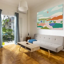 Acte Déco Tableau été en couleurs en toile imprimée, 90x60 cm* Pêle-Mêle Et Pense Bête