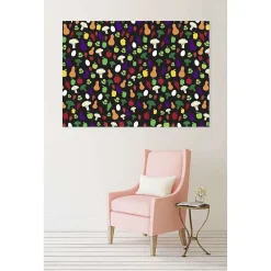 New Scenolia Tableau toile en kit ASSORTIMENT DE LÉGUMES 180 x 130 cm - Toile textile sans PVC, Made in France par