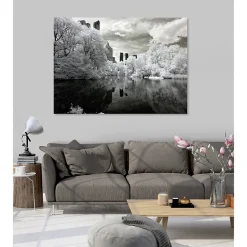 New Scenolia Tableau toile en kit CENTRAL PARK NB 180 x 130 cm - Toile textile sans PVC, Made in France par
