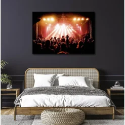Discount Scenolia Tableau toile en kit CONCERT 140 x 95 cm - Toile textile sans PVC, Made in France par