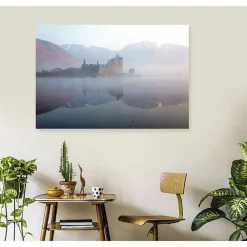 Best Scenolia Tableau toile en kit KILCHURN CASTLE 140 x 95 cm - Toile textile sans PVC, Made in France par