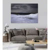 Outlet Scenolia Tableau toile en kit PLAGE DE NORVEGE 180 x 130 cm - Toile textile sans PVC, Made in France par