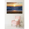 Discount Scenolia Tableau toile en kit SEA SUNSET 180 x 130 cm - Toile textile sans PVC, Made in France par