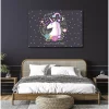 Hot Scenolia Tableau toile en kit UNICORNS ARE REAL 140 x 95 cm - Toile textile sans PVC, Made in France par
