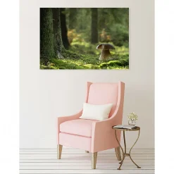 Best Scenolia Tableau toile XXL en kit Champignon Des Bois 130 x 90 cm - Toile textile sans PVC