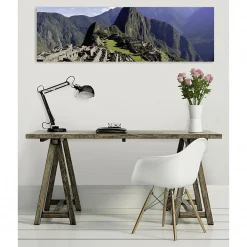 Clearance Scenolia Tableau toile XXL en kit Machu Picchu 130 x 40 cm - Toile textile sans PVC
