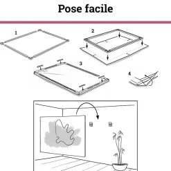 Clearance Scenolia Tableau toile XXL en kit Westminster 60 x 40 cm - Toile textile sans PVC