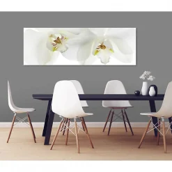 Hot Scenolia Tableau toile XXL en kit Orchidee 180 x 60 cm - Toile textile sans PVC