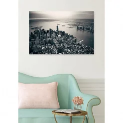 Discount Scenolia Tableau toile XXL en kit Manhattan Downtown 90 x 60 cm - Toile textile sans PVC