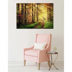 Best Scenolia Tableau toile XXL en kit Automnal 130 x 90 cm - Toile textile sans PVC