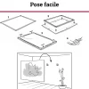 Best Scenolia Tableau toile XXL en kit Foret De Bouleau 130 x 90 cm - Toile textile sans PVC