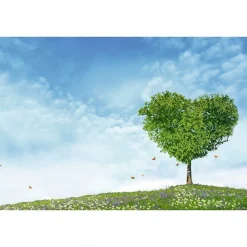 Hot Scenolia Tableau toile XXL en kit Mon Arbre Coeur 60 x 40 cm - Toile textile sans PVC