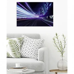 Hot Scenolia Tableau toile XXL en kit Lazer Race 90 x 60 cm - Toile textile sans PVC