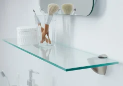 Online GoodHome Tablette murale en verre Form Eono 60 cm