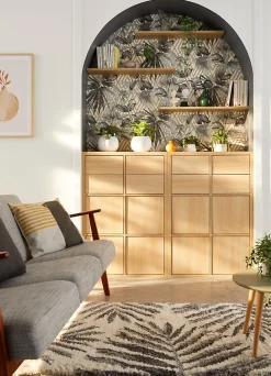 Sale GoodHome Tablette murale Form Rigga argent 80 cm
