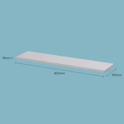 Sale GoodHome Tablette murale Form Rigga argent 80 cm