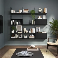 Sale GoodHome Tablette murale Rigga noir L. 60 cm