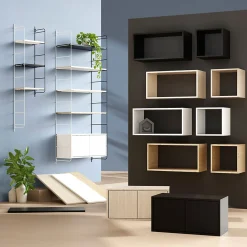 Sale GoodHome Tablette murale Rigga noir L. 60 cm