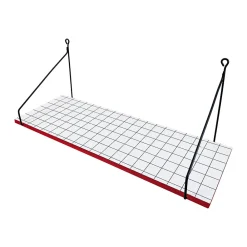Sodeco x Castorama Tablette murale réversible Sodeco rouge l.20 x L.60 cm* Etagère Murale