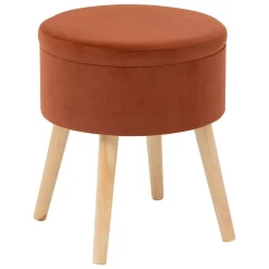 Atmosphera Créateur D'Intérieur Tabouret coffre Tess ambre - Atmosphera* Pouf Et Poire