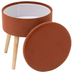 Atmosphera Créateur D'Intérieur Tabouret coffre Tess ambre - Atmosphera* Pouf Et Poire
