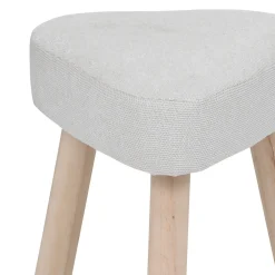 Outlet Atmosphera Créateur D'Intérieur Tabouret Thena blanc ivoire - Atmosphera