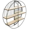 Atmosphera Étagère en métal et fibres de bois avec miroir* Etagère Murale