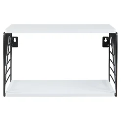 [En.Casa] Étagère murale Moss 39 x 18 x 23 cm noir blanc en.casa* Etagère Murale