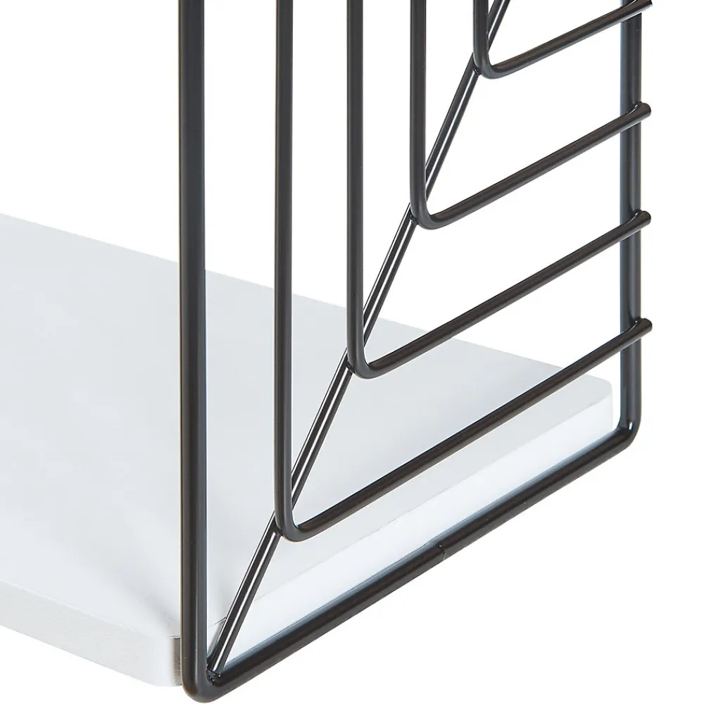 [En.Casa] Étagère murale Moss 39 x 18 x 23 cm noir blanc en.casa* Etagère Murale