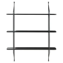 [En.Casa] Étagère murale Oestfold 100 x 80 x 21 cm noir en.casa* Etagère Murale