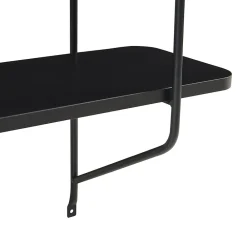 [En.Casa] Étagère murale Oestfold 100 x 80 x 21 cm noir en.casa* Etagère Murale
