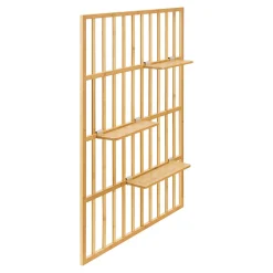 [En.Casa] Étagère murale Roest bambou 120 x 80 x 13 cm naturel en.casa* Etagère Murale