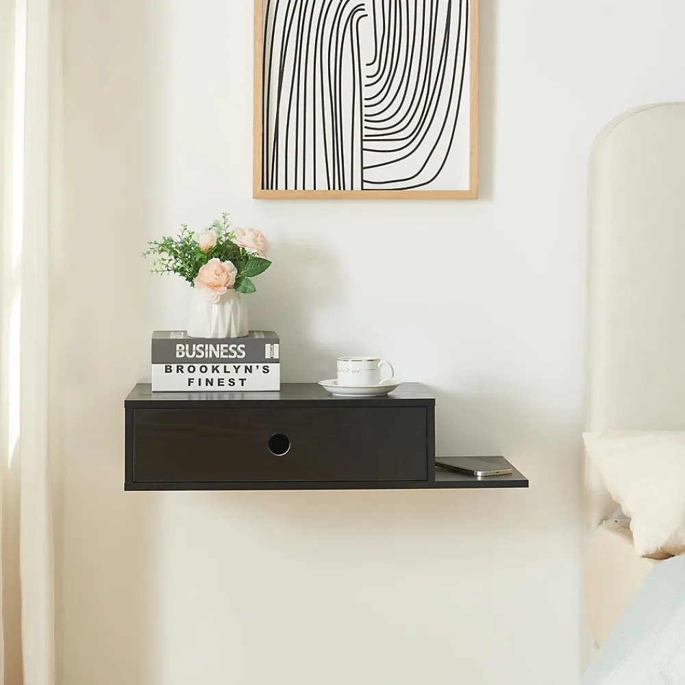 [En.Casa] Étagère murale Stor 65 x 30 x 15 cm noir en.casa* Etagère Murale