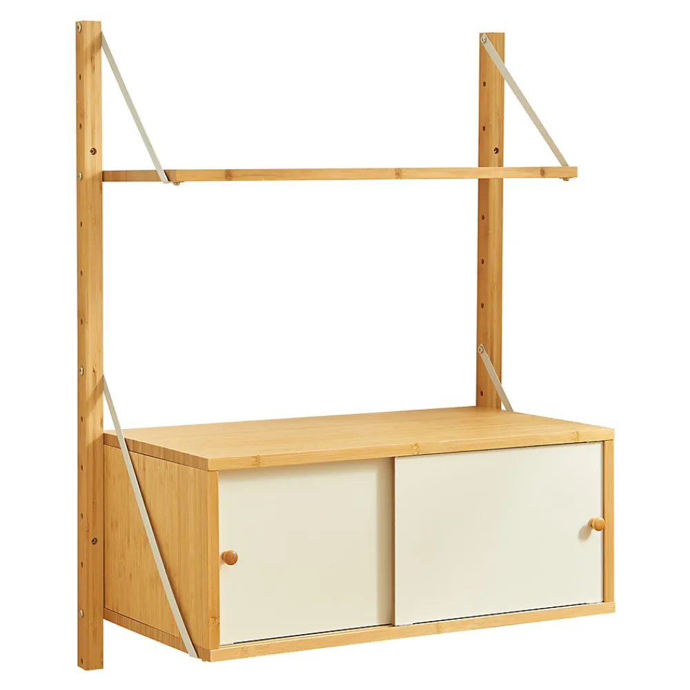 [En.Casa] Étagère murale Tingvoll bambou 85 x 65 x 34 cm naturel en.casa* Etagère Murale