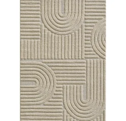 Best Studio Deco Tapis à relief Lena Beige 240x340cm