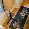 99DECO Tapis antidérapant - Boho Chic - vinyle - int./ext. - Noir - 50x200cm