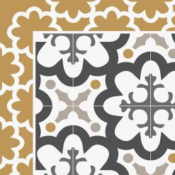 Best 99DECO Tapis antidérapant - Cassandre - vinyle - int./ext. - Multicolore - 50x200cm