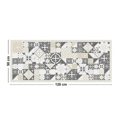 99DECO Tapis antidérapant - CS Sable - vinyle - int./ext. - Beige - 50x120cm* Tapis Pour Cuisine