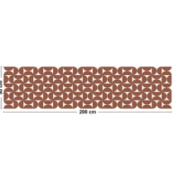 Sale 99Deco Tapis antidérapant - Equilibre - vinyle - int./ext. - Ocre - 50x200cm