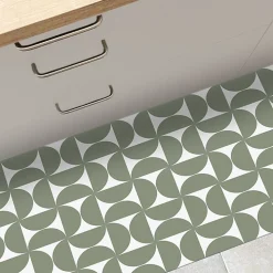 99DECO Tapis antidérapant - Equilibre - vinyle - int./ext. - Vert - 120x200cm* Tapis Pour Cuisine