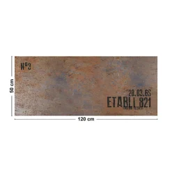 99DECO Tapis antidérapant - Full Metal - vinyle - int./ext. - Marron - 50x120cm* Tapis Pour Cuisine