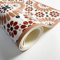 99DECO Tapis antidérapant - Marsiho - vinyle - int./ext. - Orange - 50x200cm* Tapis Pour Cuisine