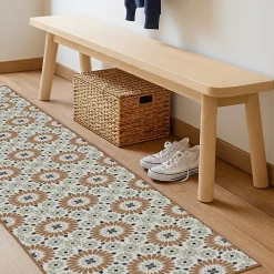 Best 99DECO Tapis antidérapant - Marsiho - vinyle - int./ext. - Multicolore - 120x200cm