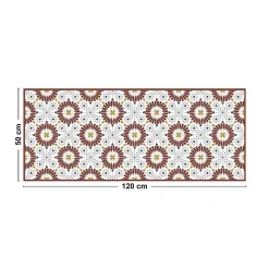 99DECO Tapis antidérapant - Marsiho - vinyle - int./ext. - Rouge - 50x120cm* Tapis Pour Cuisine
