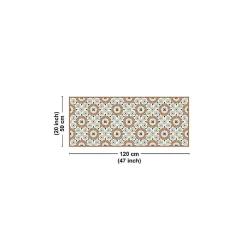 Sale 99DECO Tapis antidérapant - Marsiho - vinyle - int./ext. - Multicolore - 50x120cm