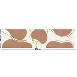 99DECO Tapis antidérapant - Organique - vinyle - int./ext. - Orange - 50x120cm* Tapis Pour Cuisine
