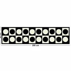 99Deco Tapis antidérapant - Pop - vinyle - int./ext. - Noir - 50x200cm* Tapis Pour Cuisine